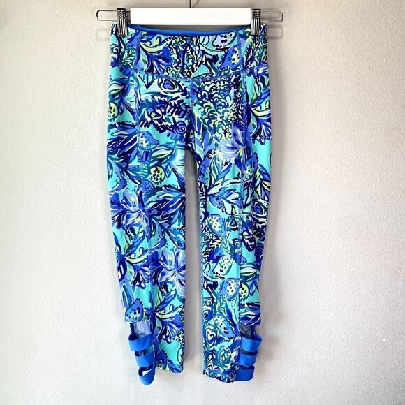 Lilly Pulitzer Upf 50+ Luxletic 21" Weekender Cropped Legging XS - Picture 1 of 8
